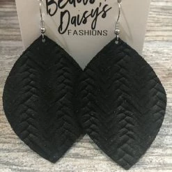 Little Bear Boutique Braided Leather Earrings ACCESSORIES