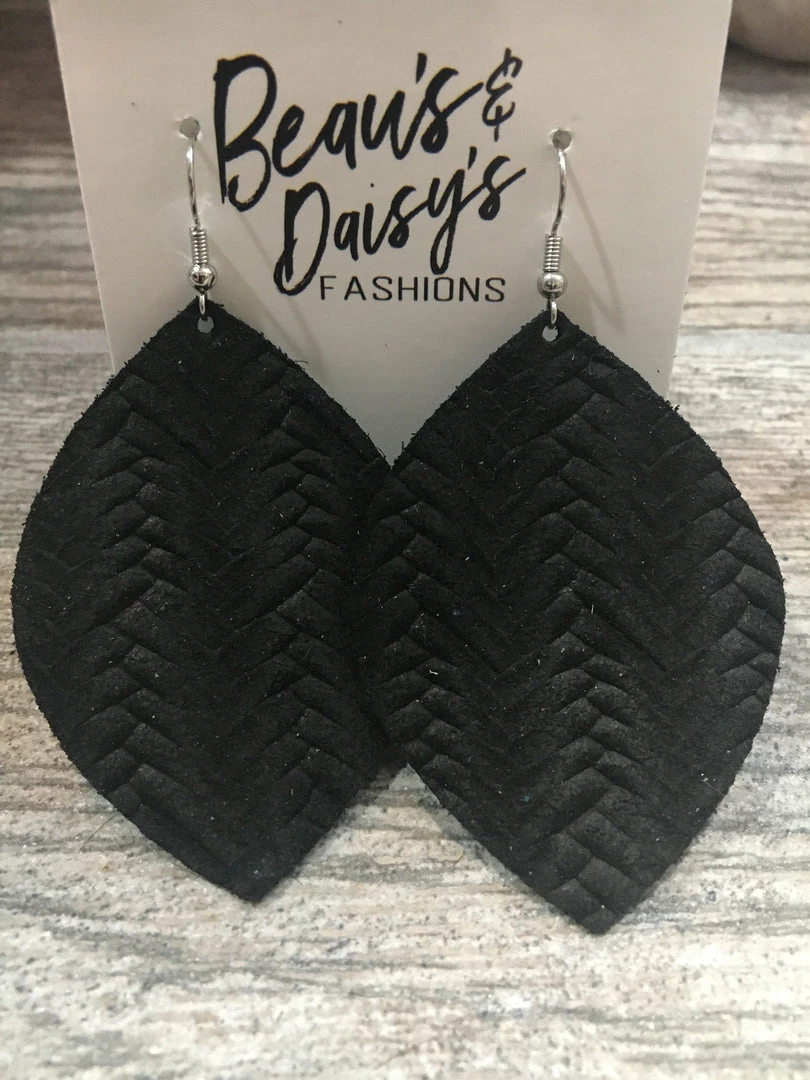Budget ๐ Little Bear Boutique Braided Leather Earrings ACCESSORIES ๐ 2 Little Bear Boutique Braided Leather Earrings ACCESSORIES