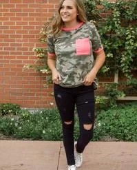 Rogue Society Apparel® SHORT SLEEVES Neon Camo Tee