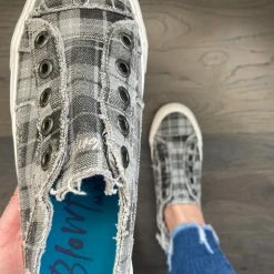 Little Bear Boutique ACCESSORIES Blowfish Play- Gray Grand Canyon Plaid