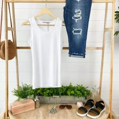 Michelle Mae Ava Tank- White