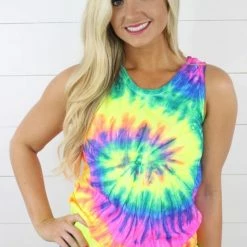 Little Bear Boutique SHORT SLEEVES Summertime Fun Muscle Tank- Multiple Colors