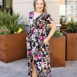 Little Bear Boutique Harley High-Low Dress - Black