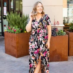 Little Bear Boutique Harley High-Low Dress - Black