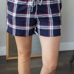 Rogue Society Apparel® Boxer Lounge Set | Navy Plaid