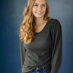 Rogue Society Apparel® Date Night Top | Charcoal