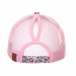 Little Bear Boutique C.C Leopard Glitter Ponytail Hat- Multiple Colors ACCESSORIES