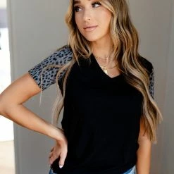 Ampersand Avenue Lulu Tee- Love For Leopard SHORT SLEEVES