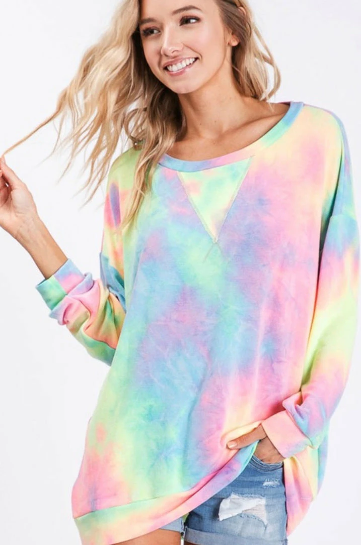 Cheapest ๐ Little Bear Boutique LONG SLEEVES A World Full Of Color Tie Dye Pullover- Multiple Colors โ๏ธ 6 Little Bear Boutique LONG SLEEVES A World Full Of Color Tie Dye Pullover- Multiple Colors