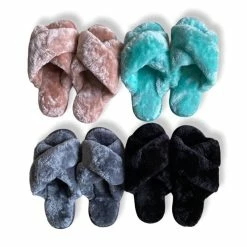 Rogue Society Apparel® ACCESSORIES Ultra Fuzzy Solid Color House Shoes