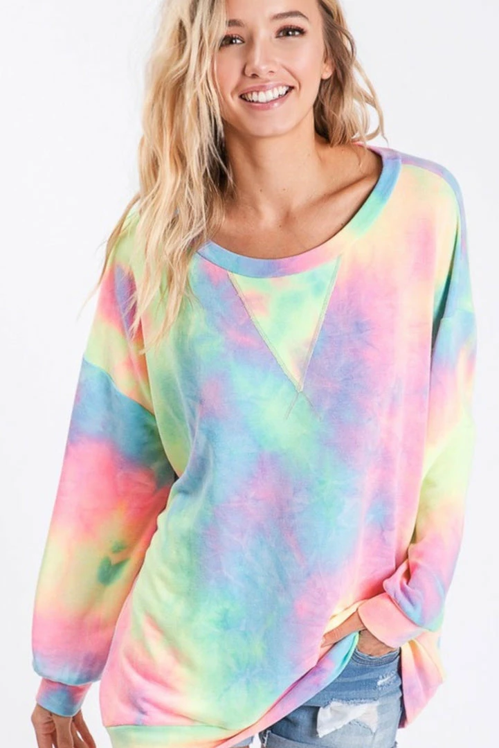 Cheapest ๐ Little Bear Boutique LONG SLEEVES A World Full Of Color Tie Dye Pullover- Multiple Colors โ๏ธ 5 Little Bear Boutique LONG SLEEVES A World Full Of Color Tie Dye Pullover- Multiple Colors