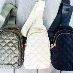 Little Bear Boutique Quilted Sling Purse- Multiple Colors ACCESSORIES