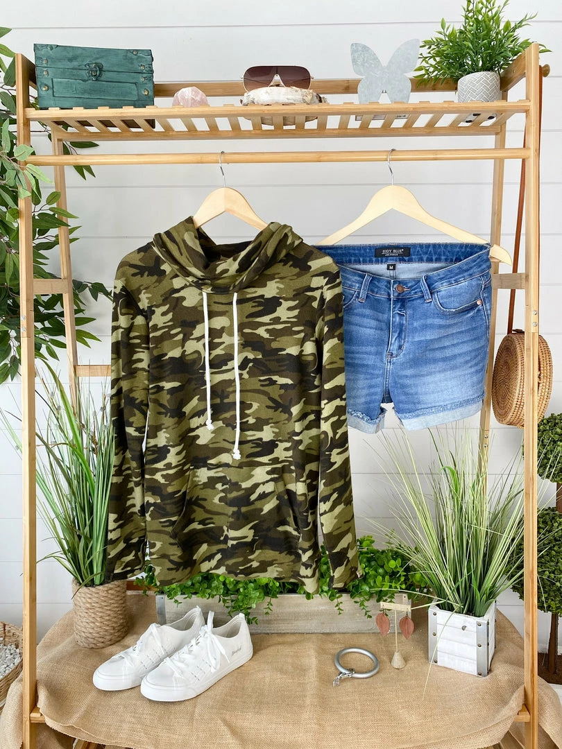 Buy ๐ Michelle Mae Classic Cowl Neck Sweatshirt - Camo ๐ฅ 10 Michelle Mae Classic Cowl Neck Sweatshirt - Camo