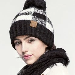 C.C Plaid Beanie ACCESSORIES