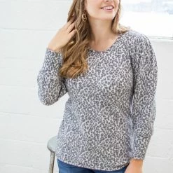 Rogue Society Apparel® Date Night Top | Cheetah LONG SLEEVES