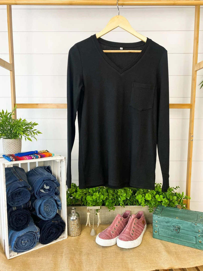 Promo 😀 Michelle Mae Hadley Long Sleeve - Black 😉 7 Michelle Mae Hadley Long Sleeve - Black