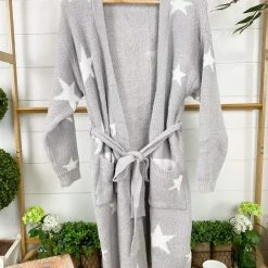 Michelle Mae ACCESSORIES Stars Robe - Grey